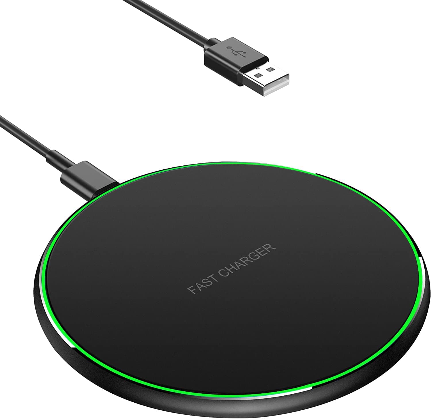 Fast Wireless Charger, Qi Induction Charger Compatible with iPhone 14/15/16/13/12/11/ Pro/XS Max/XR/XS/X,AirPods 2/3/Pro,Samsung Galaxy S23/S22/S21/S10/S9/S8/Note 20/10