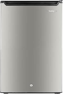 Upright Freezer 100L Gross / 85L Net, Single Door, Manual Defrost, Lock & Key, R600a Refrigerant, 3 Storage Compartments, Inox Finish - BUF245SN