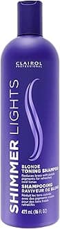 Shimmer Lights Purple Shampoo| Neutralizes Brass & Yellow Tones | For Blonde, Silver, Gray & Highlighted Hair