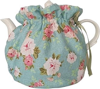 Tea Cosy - Pure Cotton Printed Tea Cosy, Kitchen Tea Pot Dust Cover, Breakfast Warmer, Insulation and Keep Warm, Color#5