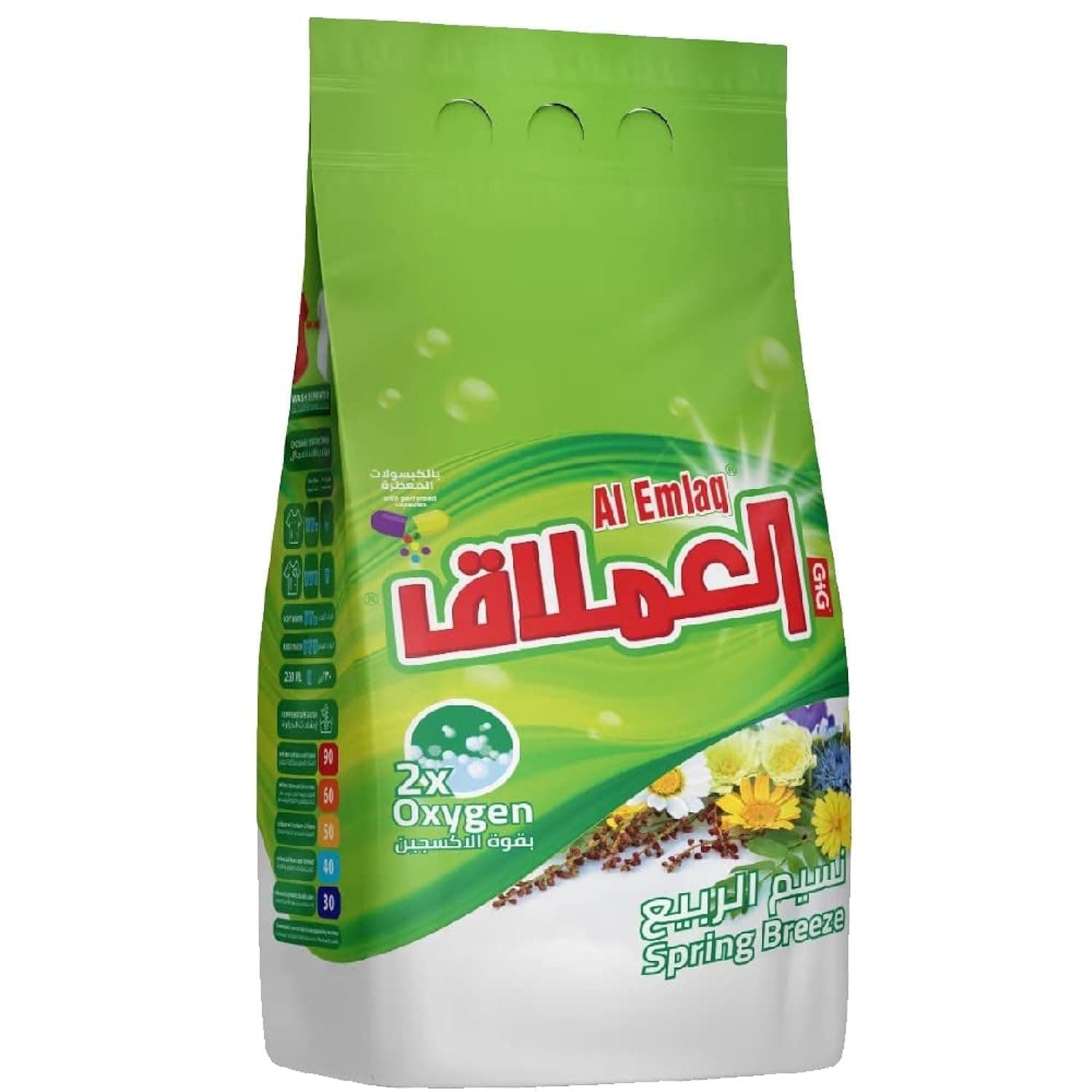 Automatic Laundry Powder Spring Breeze 10kg Bag | Powerful Fabric Cleaning | Fresh Airy Fragrance | High-Efficiency Detergent for Automatic Washing Machines | Bulk Family Size Value