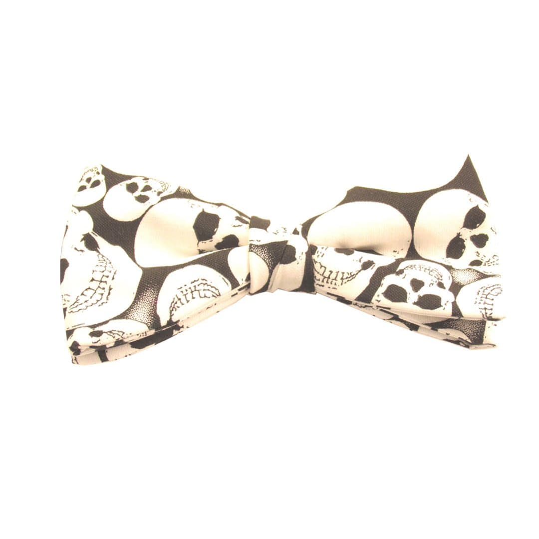 Glow in the Dark Skulls Bow Tie by Van Buck