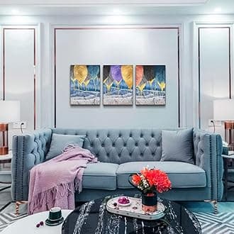 Abstract Canvas Wall Art - Boho & Fashion Decor for Living Room, Bedroom & Office - 3 Piece Set