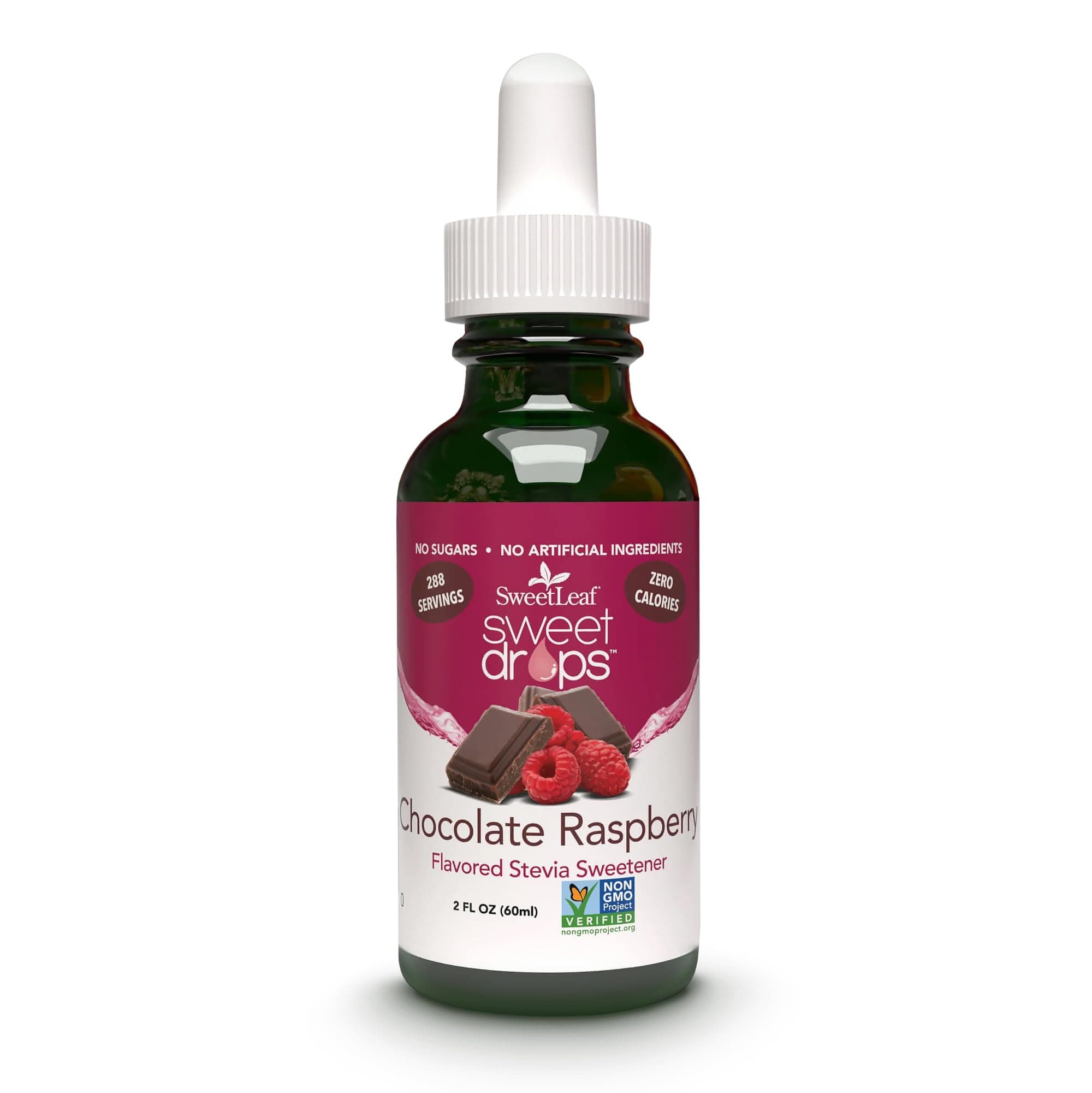 SweetLeaf Sweet Drops Liquid Stevia Sweetener, Chocolate Raspberry, 2 Ounce
