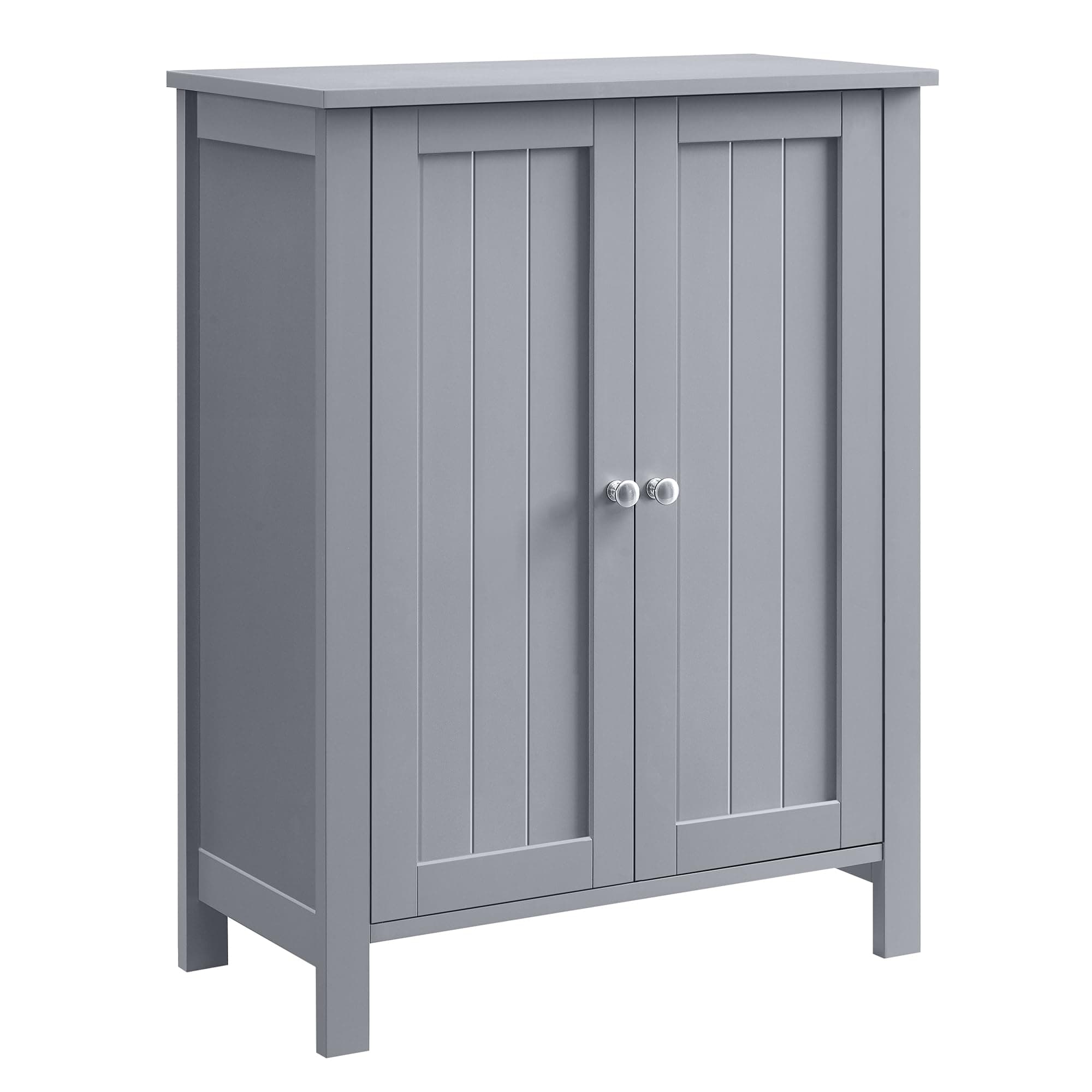 Bathroom Floor Storage Cabinet, Bathroom Storage Unit with 2 Adjustable Shelves, Bathroom Cabinet Freestanding, 11.8 x 23.6 x 31.5 Inches, Dove Gray UBCB060P36