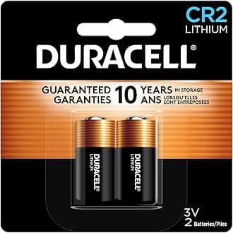 Duracell CR2 3V Lithium Battery, 2 Count (Pack of 1), CR 3 Volt Batteries High Power, Long-Lasting for Video and Photo Cameras, Lighting, Packaging May Vary