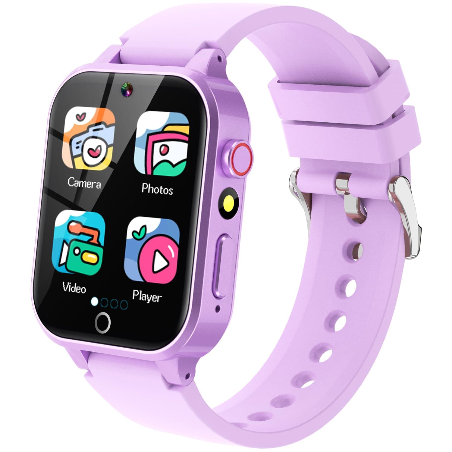 Kids Smart Watch with HD Touch Screen, 26 Games, Camera, Video, Music Player, Pedometer, Educational Gift for Girls Aged 6-12 Years