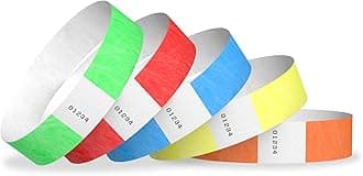 Wristco Tyvek Wristbands for Events – 500 ct. Security Cut & Tamper-Proof Design to Prevent Reuse – Premium-Grade Bracelets for Hospital & Medical ID, Concert Entry, Party & VIP Identification