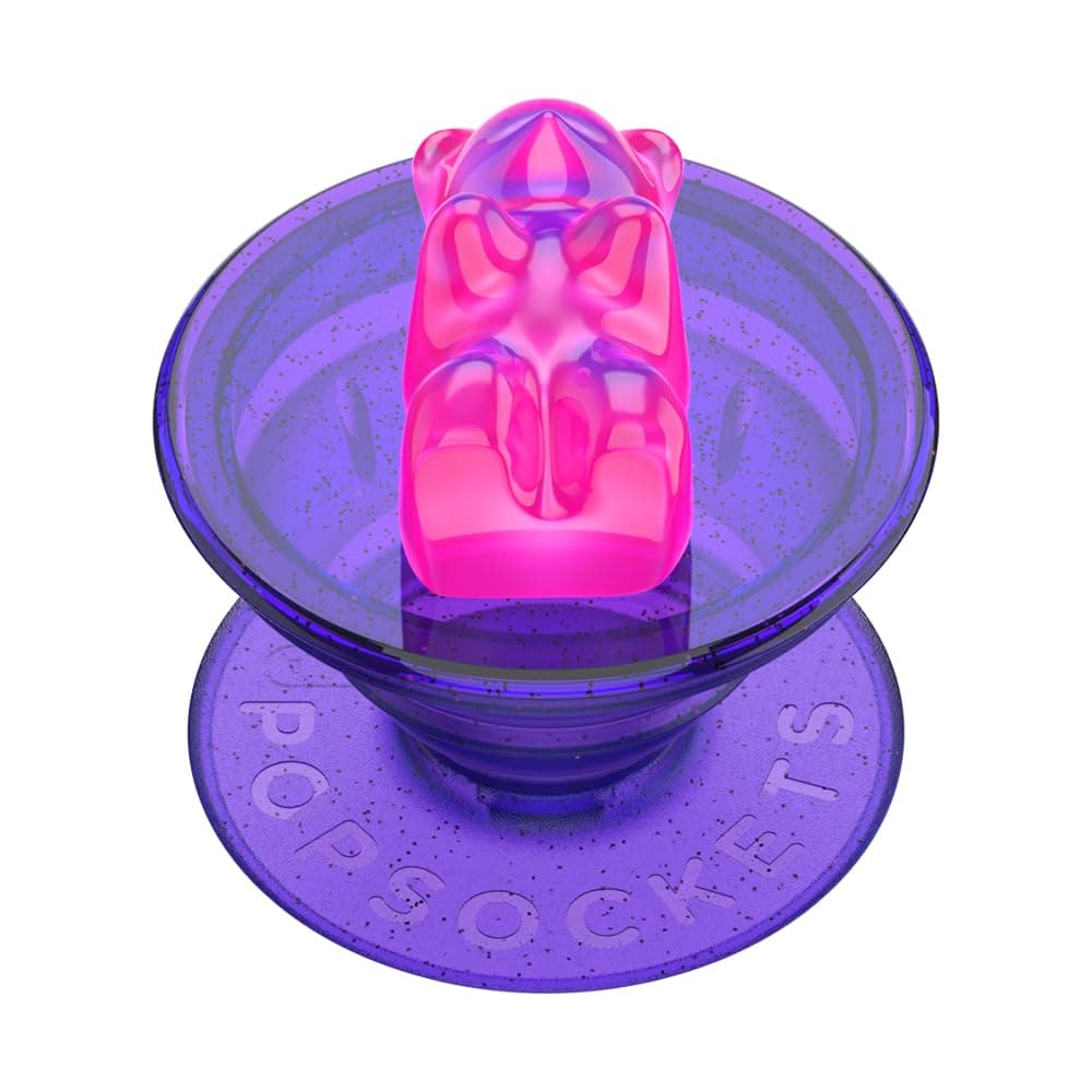 PopSockets Adhesive Phone Grip, Holder, Phone Stand, Kawaii - Gummy Bear Purple