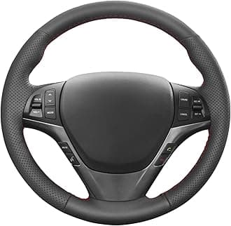 MEWANT Sewn Steering Wheel Cover for Hyundai Genesis Coupe 2010-2016 / Steering Wheels Accessories for Hyundai Genesis Coupe