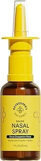 - Beekeeper's Naturals Nasal Spray for Adults with Propolis, Xylitol & Saline, Clears Nasal Congestion, Moisturizes Sinus Canal, & Decongest Sinus Cavities, 1 fl oz