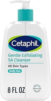 Gentle Exfoliating SA Cleanser, Foaming Gel Cleanser for All Skin Types, 8 Oz Pump Bottle, Salicylic Acid, Mandelic Acid & Gluconolactone, Gently Exfoliates, Dermatologist Recommended Brand