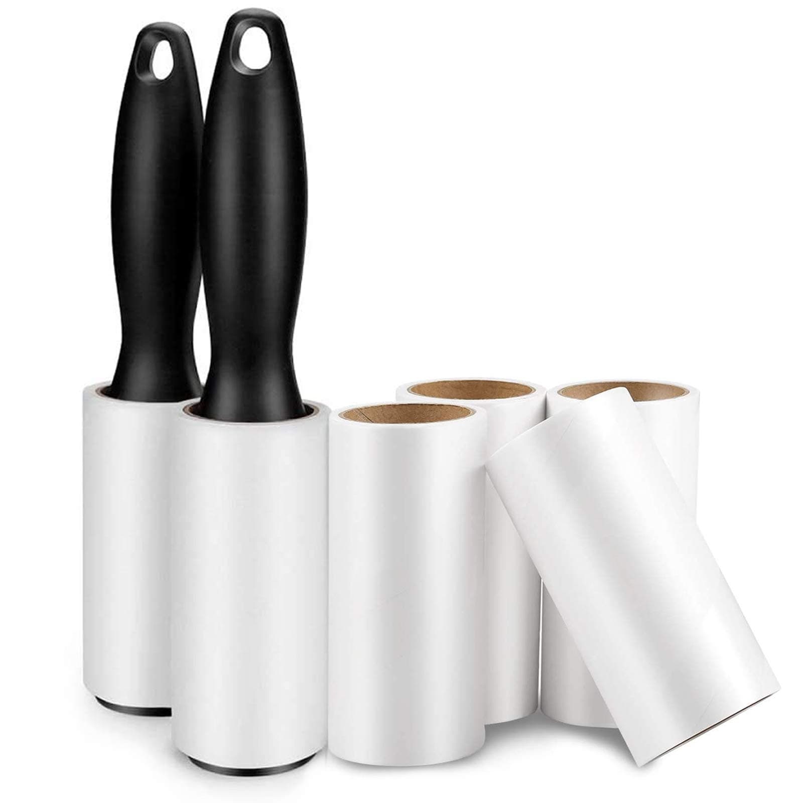 Newthinking Lint Roller, Pet Hair Remover, 64 Sheets Per Roll, 384 Sheets. Easy Peel, Extra Sticky, Quickly Removes Pet Hair, Dirt, Dust and Fluff from Clothes, Car Seats, Upholstery and Floors