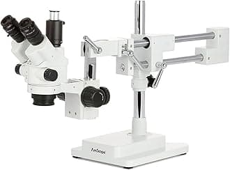 AmScope - SM-4NTP 7X-45X Simul-Focal Stereo Lockable Zoom Microscope on Dual Arm Boom Stand
