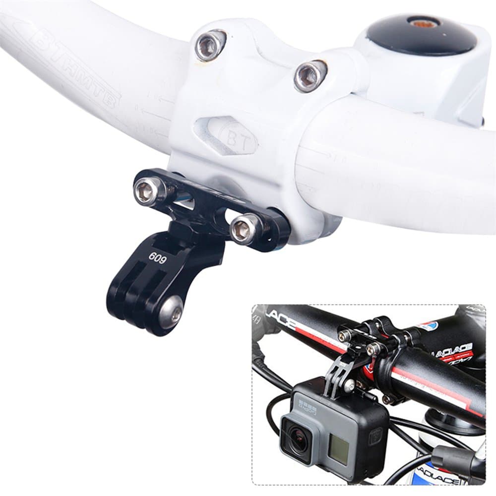 GUB 609 Bicycle Handlebar Stem Mount Rack for Sports Camera CNC Alloy Anodized Furnishing with Flashlight Holder