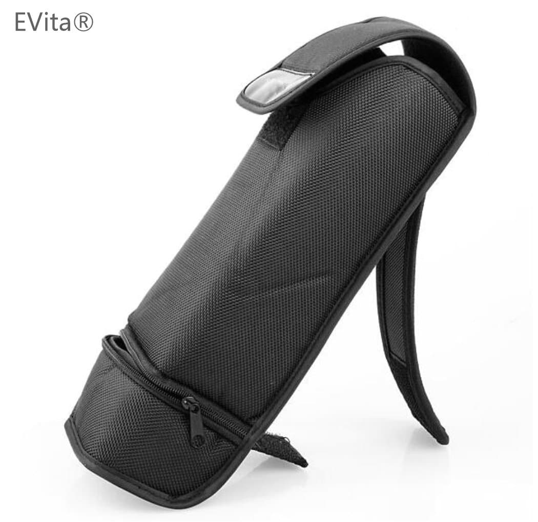 Premium Portable Flash Bag Case Protector Holder for Canon, Nikon, Sony Panasonic Pentax DSLR SLR Camera with Diffuser & Batteries, Black