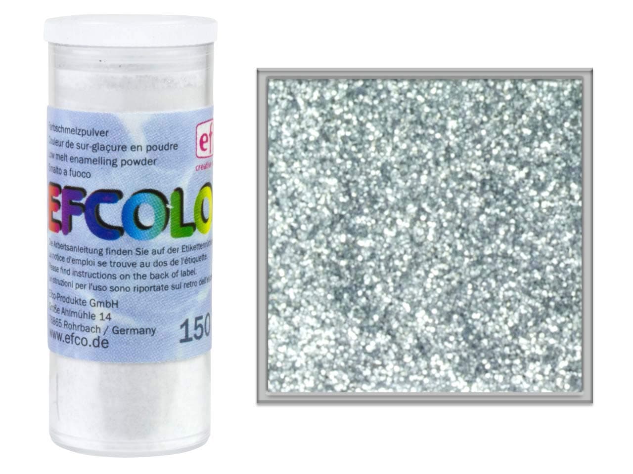 Efcolor 9370391 10 ml glitter silver, Resin, 5 x 3 x 3 cm