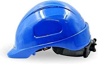 Saviour Industrial Safety Freedom Helmet with Ratchet Adjustment – HDPE Safety Helmet for Construction, Factory, Engineering, PPE Hard Hat for Head Protection – Lightweight & Adjustable (Blue)