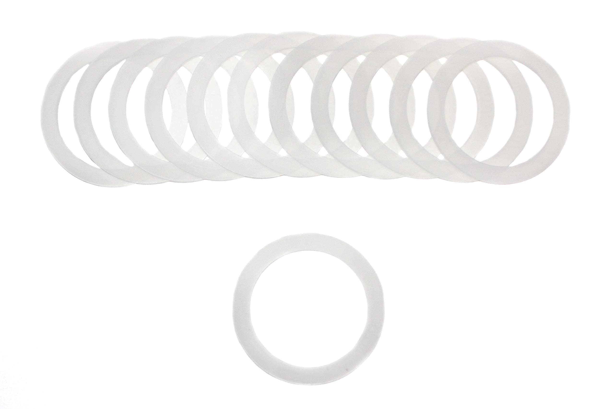 Reusable Food-Grade Airtight Rubber Silicone Seals for use with the Regular Mouth Ball, Kerr and Mason Jar Plastic Canning Storage Lids, Cotton Millz REGULAR MOUTH Silicone Seals 2.5” (10 count)