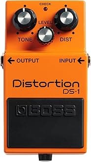 BOSS DS-1 Distortion | Compact Distortion Pedal | The Benchmark in Guitar Distortion | Hard-edged Attack & Smooth Sustain | Wide Tone Range