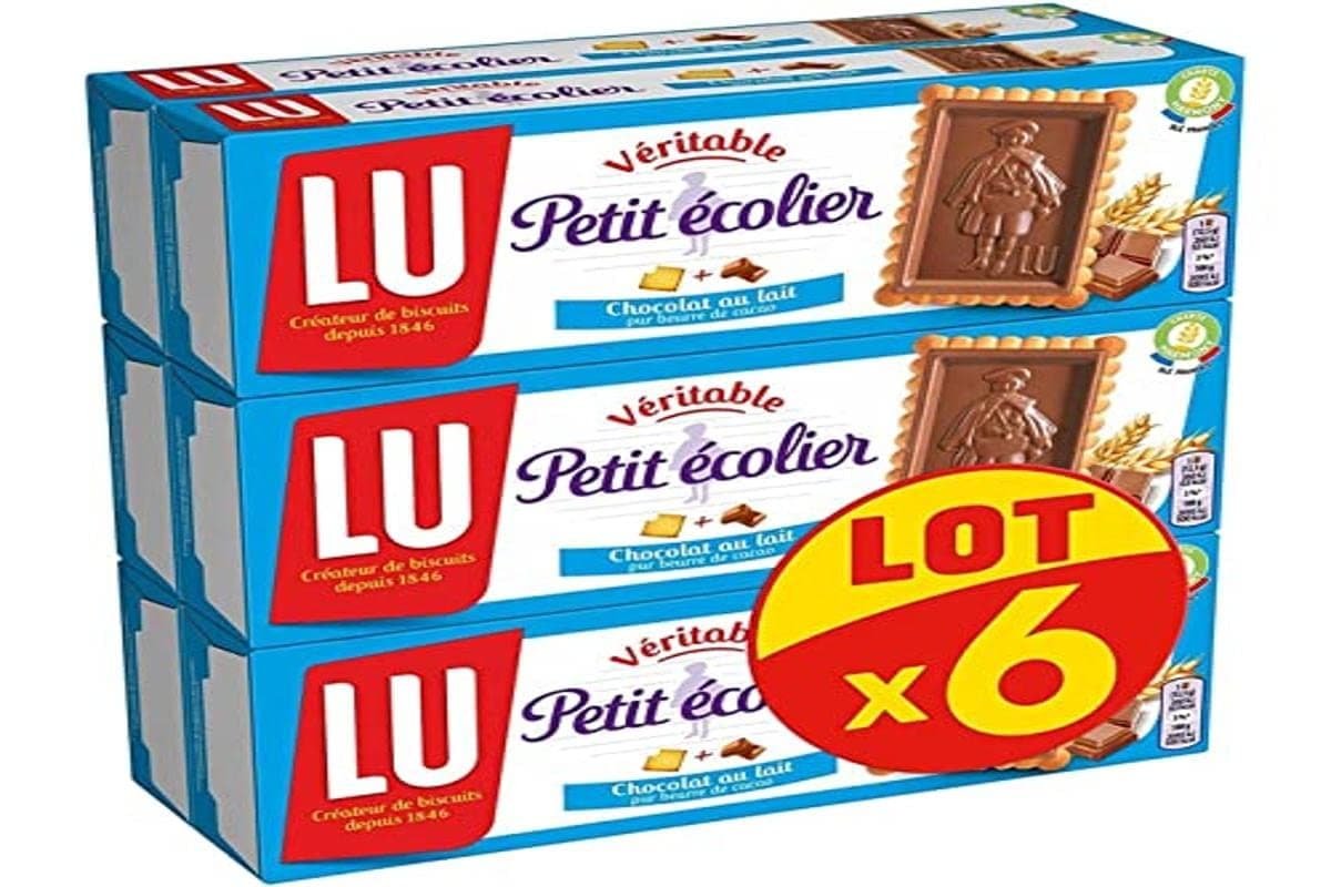 Lu Petit Ecolier Milk Chocolate Biscuits 150g x 6