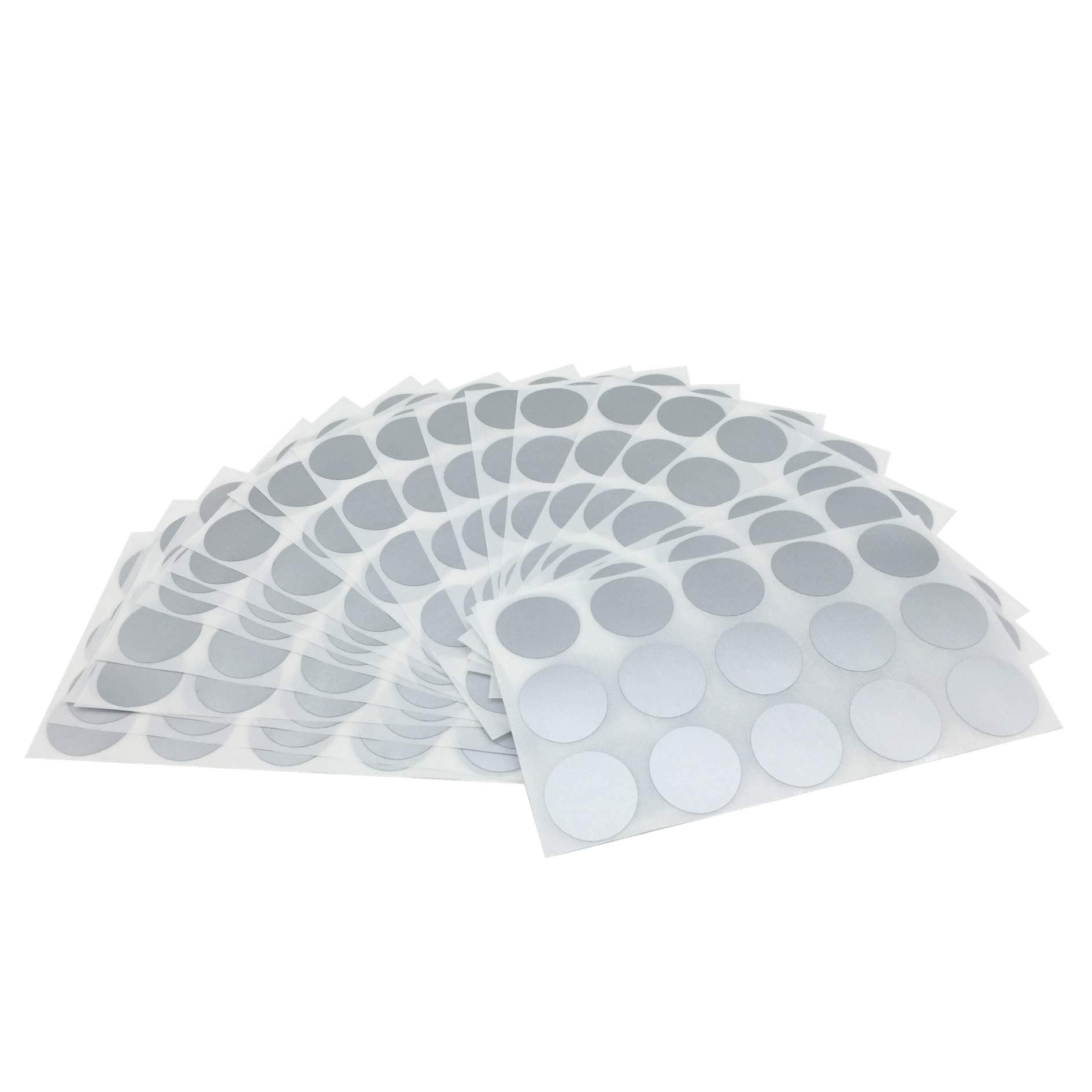 1" Round Scratch Off Sticker Labels Round Self Peel Stick DIY Label Ticket - Silver 150 Pack
