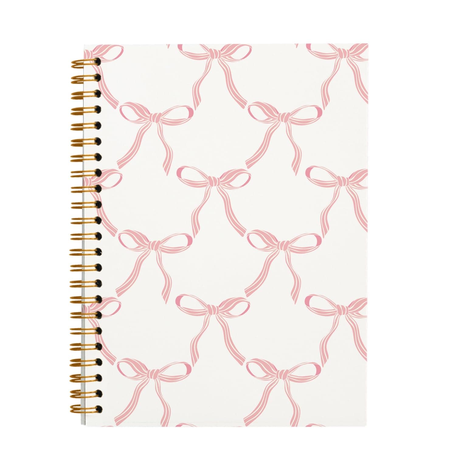 OXW Coquette Pink Bow Notebook Journal, Cute Pink Journaling Notebooks Gifts for Women Teen Girls, Coquette Cute Bow Diary Journal for Women Girls, Journals for Writing(5.5'' X 8.3'')