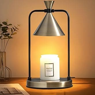 Candle Warmer Lamp with Timer, Dimmable Candle Light Electric Candle Warmer Compatible with Various Candles, Candle Holders for Home Decor, Gifts for Women Christmas Housewarming