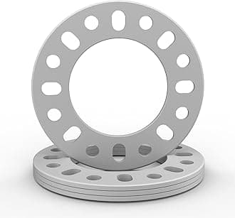 WHEEL CONNECT Light Truck Wheel Spacer,6mm thickness(1/4inch),Fit bolt pattern 8X165.1, 8X170, 8X180, Cast Aluminum, Pack of 4.