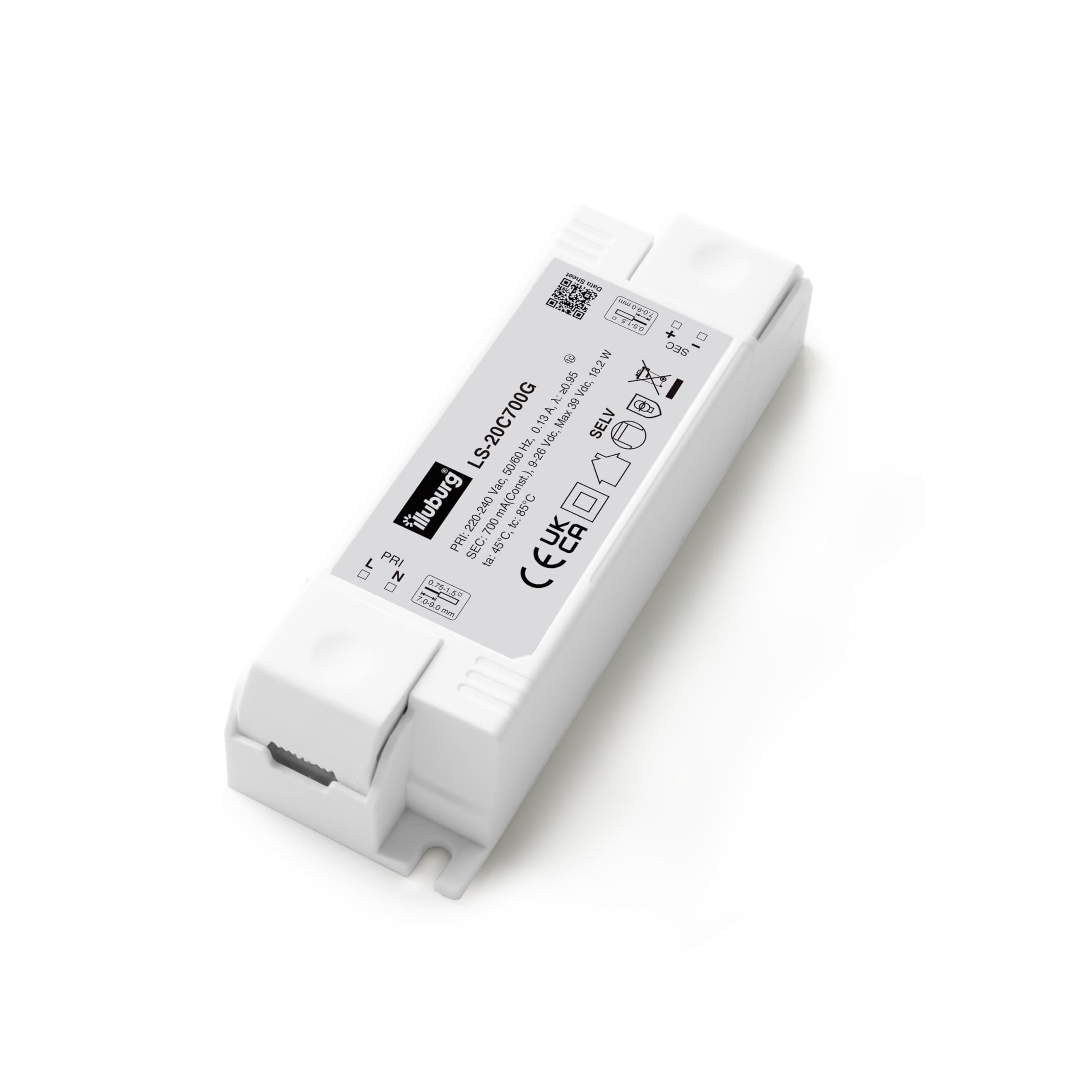 LED Driver 700mA Constant Current 7W - 18W Flickerfree LED Power Supply Transformer