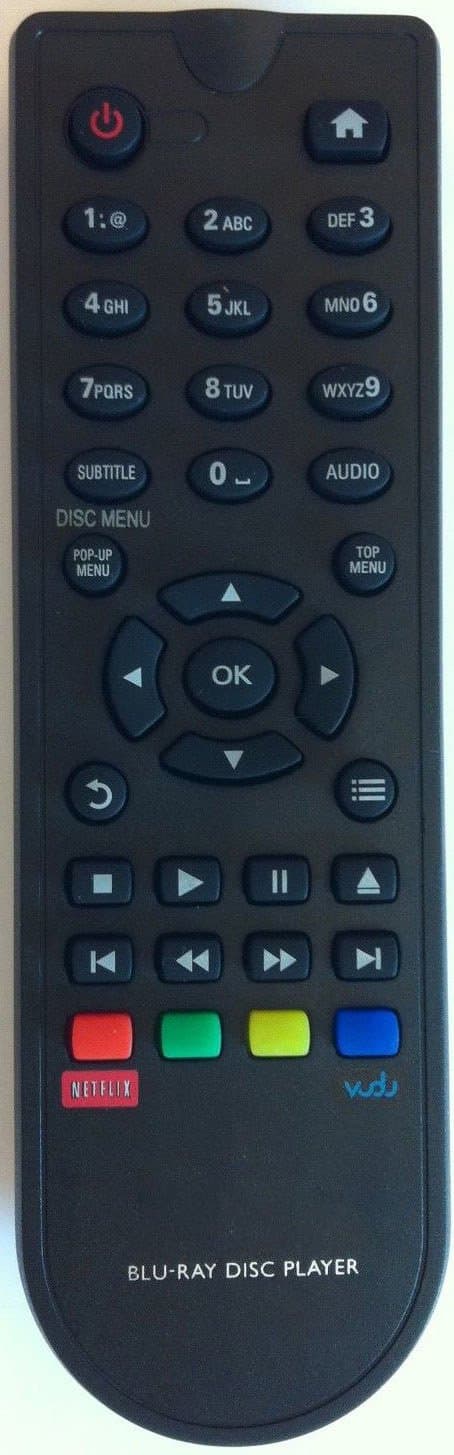 SmartbyNew Blu-Ray DVD Remote BDP2900 for Philips BDP2900 BDP3280 BDP3100 BDP3080 BDP2700 Netflix Vudo