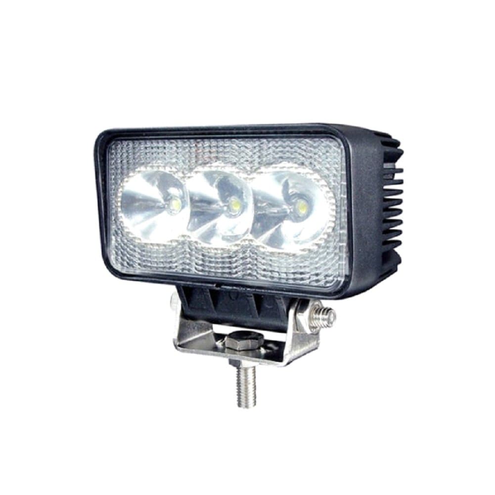 Square 9W 12V 4" 800lm Spot Beam Waterproof CREE LED Work Light Mounting Bracket for Off-road Truck ATV SUV Boat 4x4 Jeep Driving Lamp