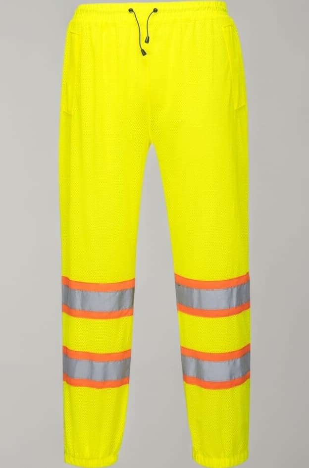 US386 Hi Vis Safety Work Mesh Over Pants with Reflective Tape ANSI, LXL