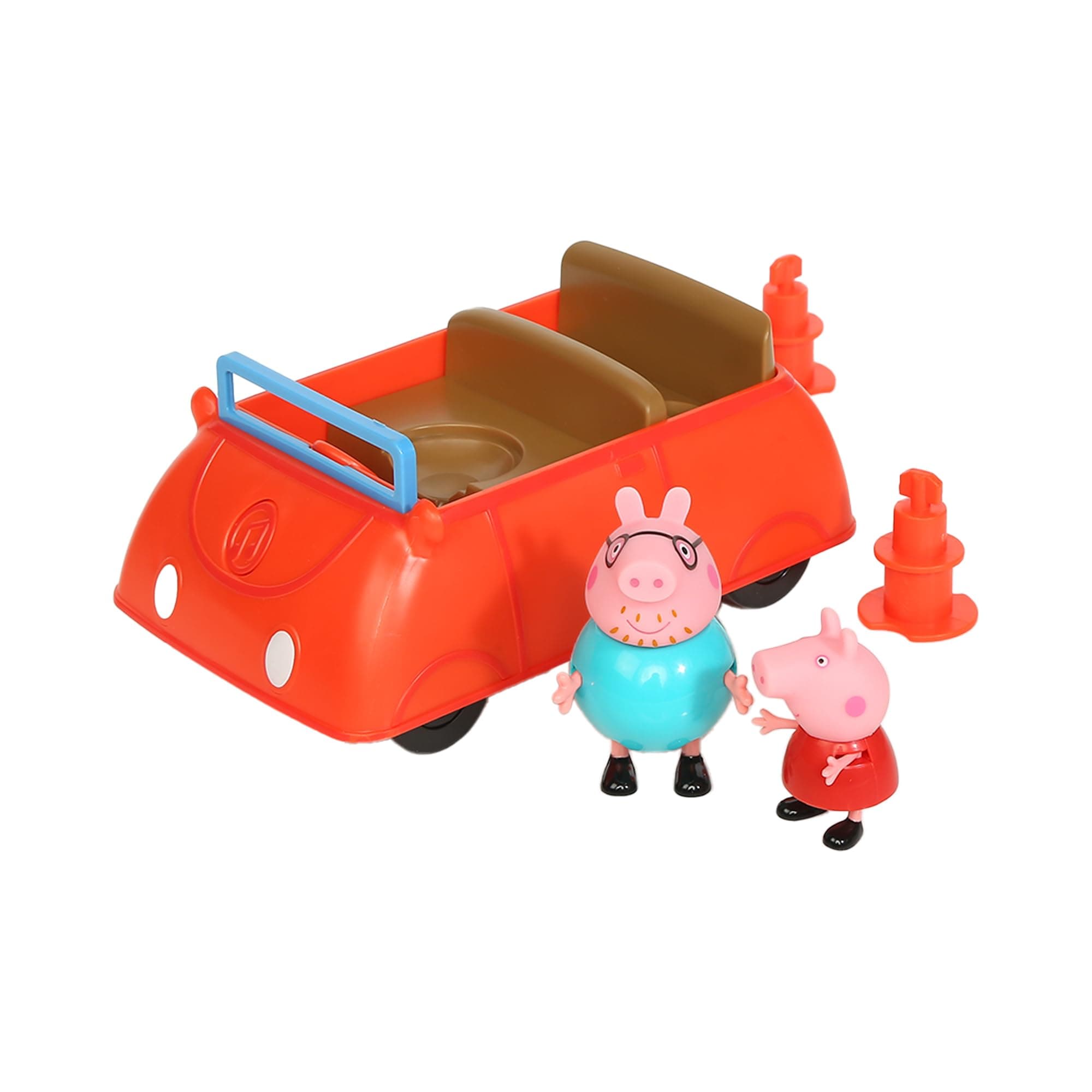 - Peppa's Family Red Car with Sound Effects, Includes 2 Figures, Peppa's Preschool Toy 3 Years and Up, Birthday Gift Toys Playset for Kids,Playset