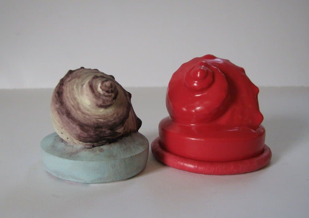 Real Seashell Rose Murex Conch Latexform Latex form - 55 x 50 mm