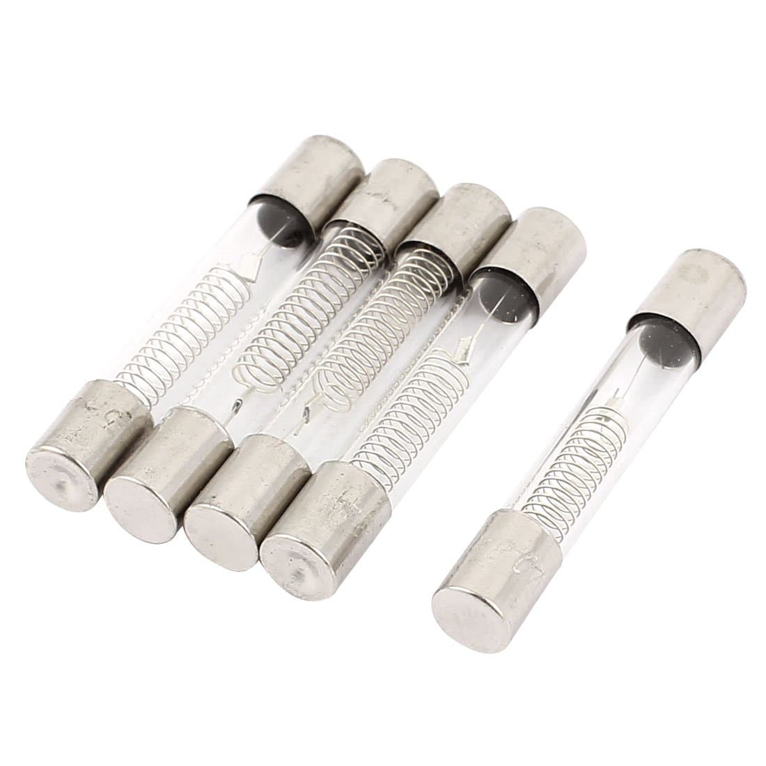 – sourcing map 5 Piece Microwave Oven Protection High Voltage Fuse Tube 800m Amp, 0.8 Amp, 5KV