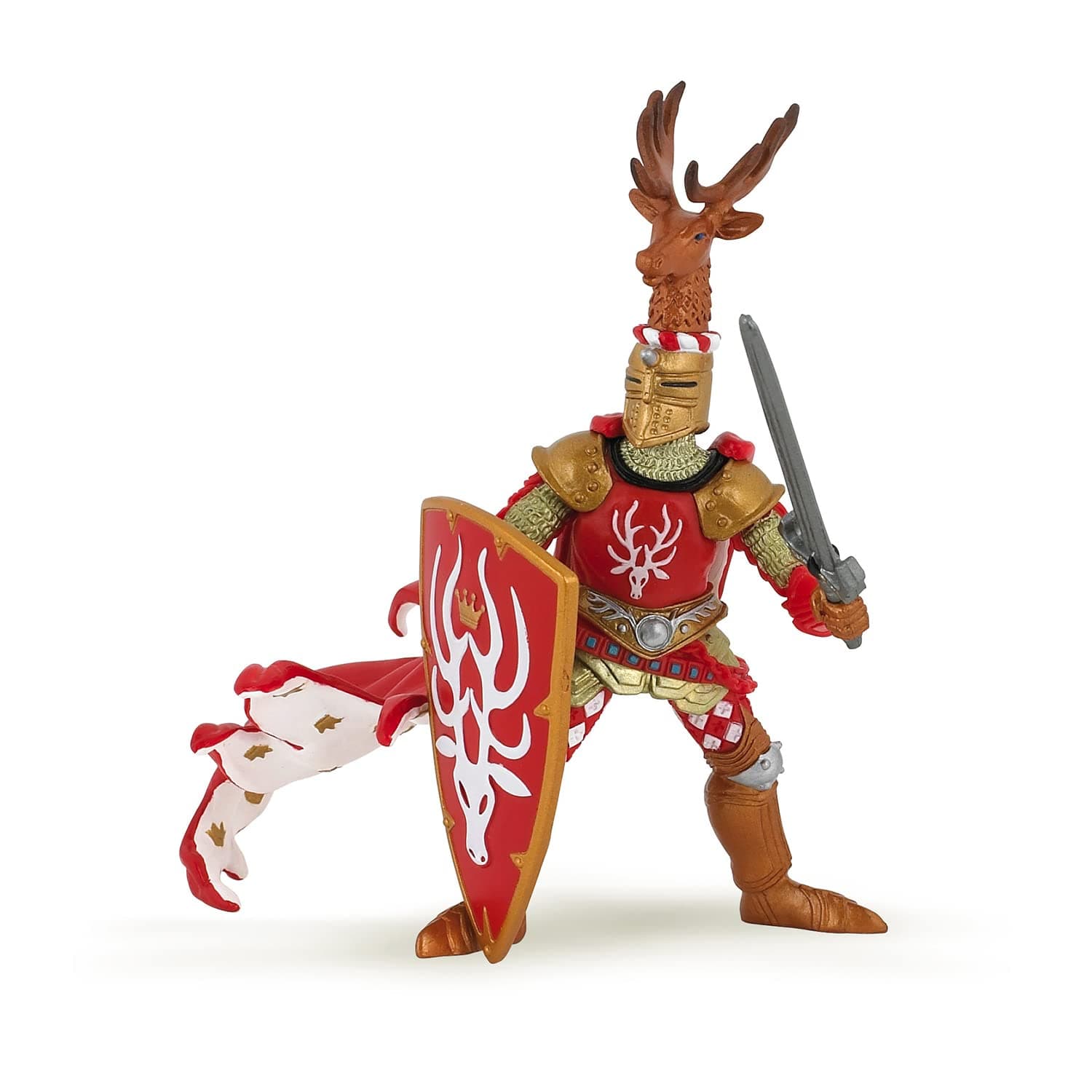 The Medieval Era Figure, Knight Stag Red