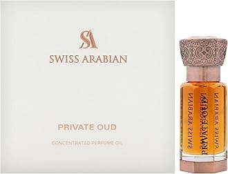 Swiss Arabian Private Oud - Luxury Products From Dubai - Long Lasting, Addictive Personal Perfume Oil Fragrance - A Seductive Signature Aroma - 0.4 Oz | Long Lasting, Addictive, Fragrance