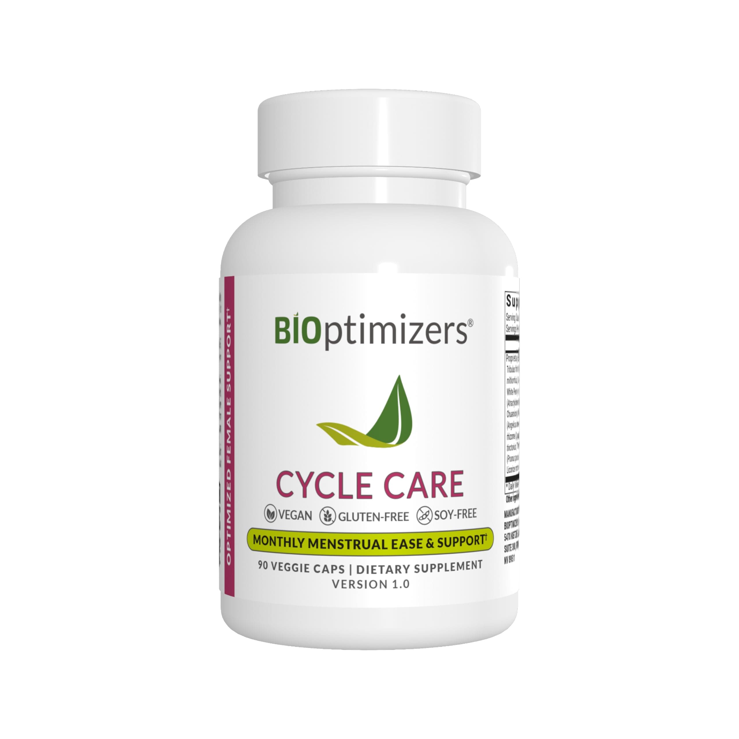 BIOptimizers - Cycle Support - Period Support Supplement for Women - Bloating and Cramping Menstrual Relief - 90 Capsules