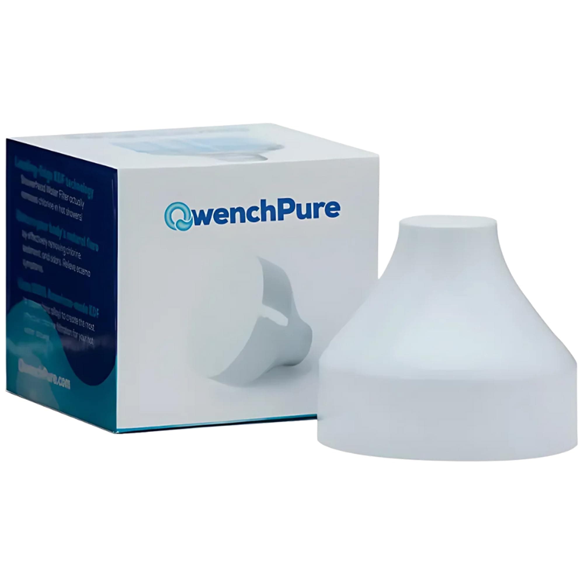 QwenchPure Showerhead Filter Replacement Cartridge – 100% KDF-55 for Hard Water, Removes Chlorine & Contaminants, Softens & Purifies, Ideal for Skin & Hair, High Pressure Performance