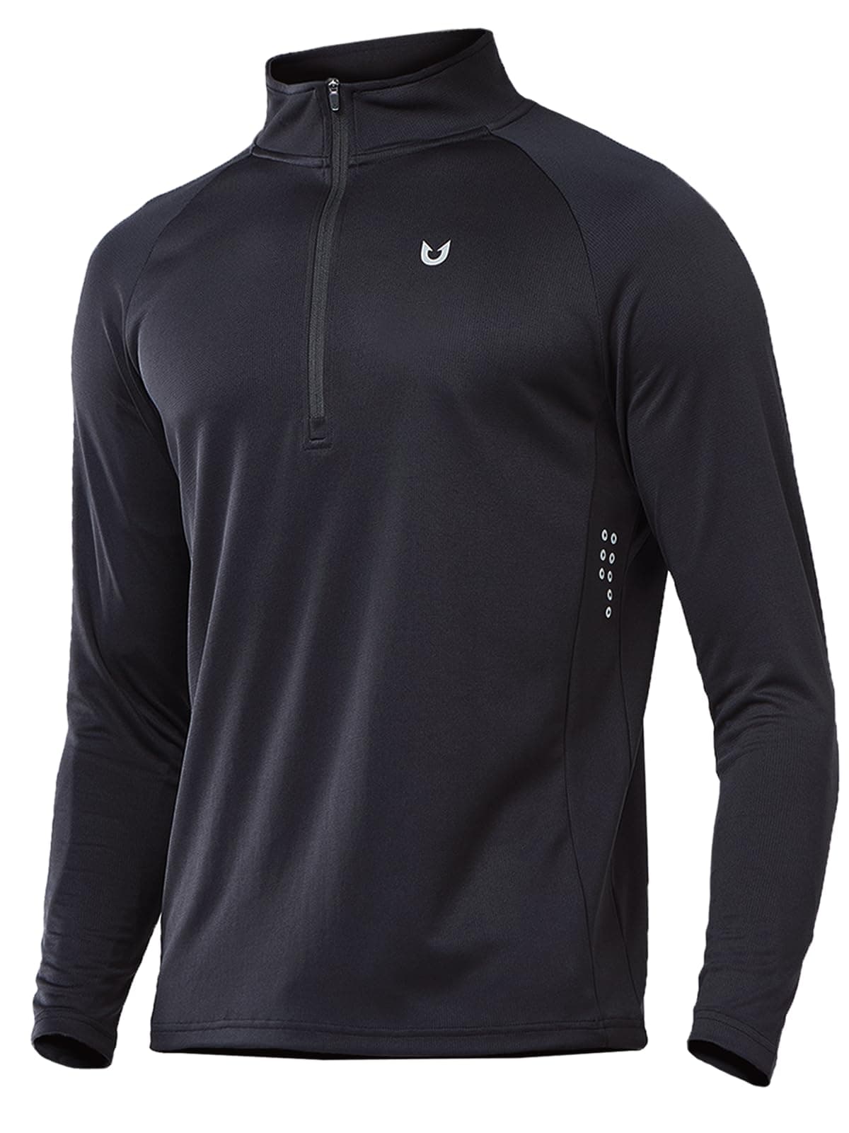 NORTHYARD Men's Running Shirt Long Sleeve Quarter Zip Pullover Moisture Wicking Quick Dry Athletic Workout Shirts