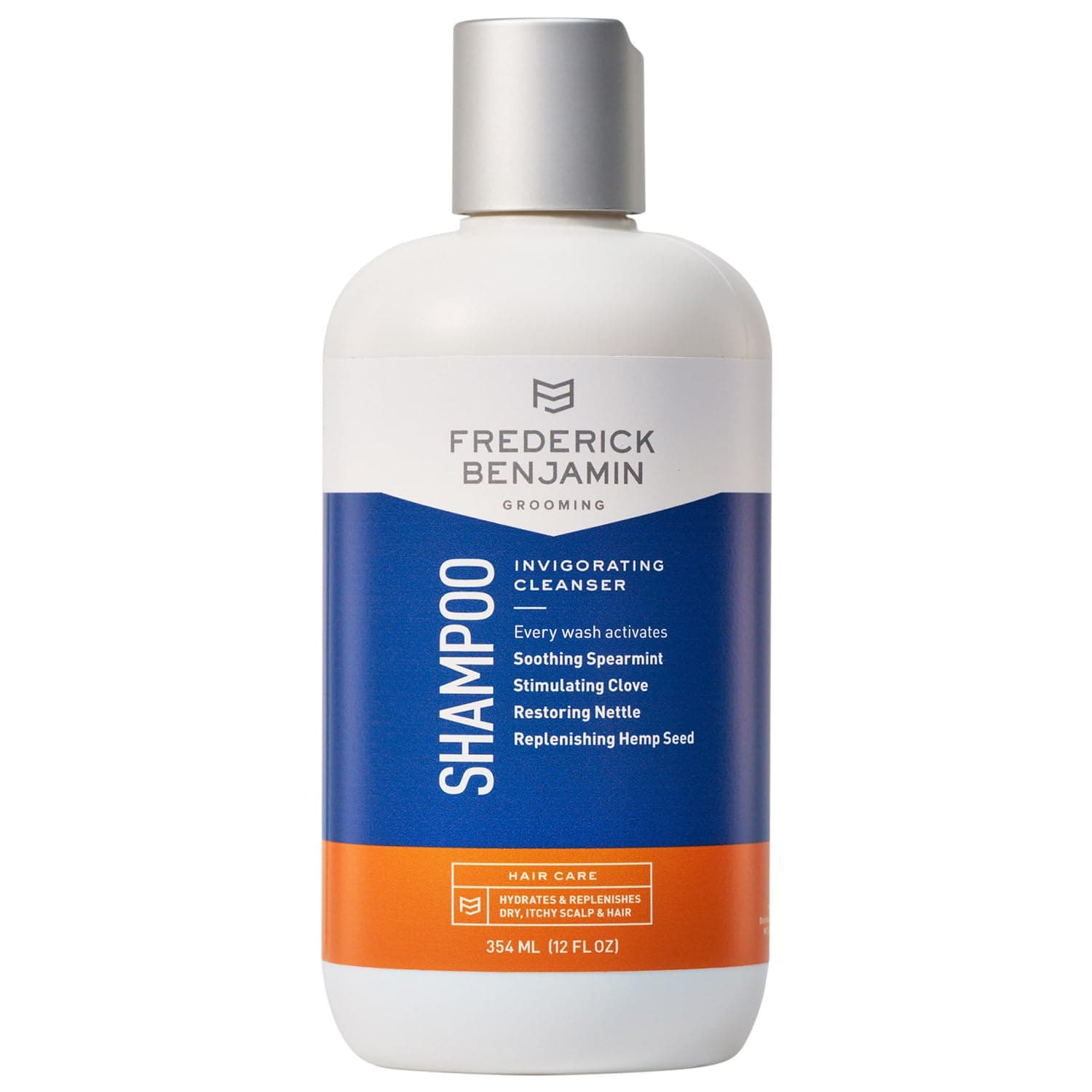 Frederick Benjamin Shampoo, with Natural Oils, Cleanses & Hydrates Dry Scalp & Hair, 12oz