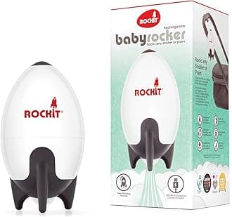 Rockit Rocker Rechargeable Pram & Pushchair Rocker - Baby Sleep Aid for Stroller or Buggy, Adjustable Speed, 60 Minute Timer, Baby Rocker, Universal Fit