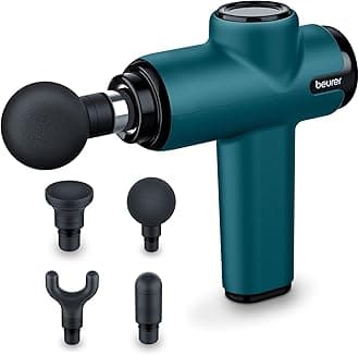 MG99 Compact Massage Gun, Mini Deep Tissue Massager with 4 Attachments, Powerful Trigger Point Massage to Relieve Tension, Handheld Massager with 5 Intensity Levels, Rechargeable Battery