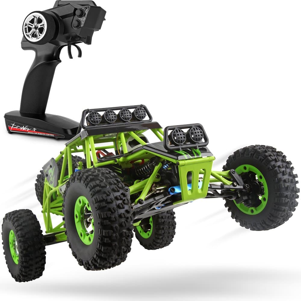 12427 RC Cars 1/12 Scale 2.4GHz Remote Control Car, 4WD 50KM/H High Speed Monster Trucks, All Terrain Off-Road Rock Crawler Climbing Buggy RTR for Adults