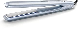 BaByliss - ST573E - Hydro-Fusion Straightener for professional straightening and frizz-free hair with radiant shine, Ionic Technology, Ice Blue