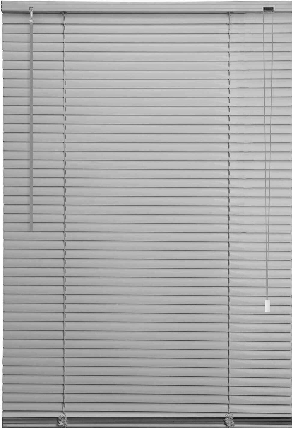 Silver/Grey PVC Venetian Blind Blinds Easy Fit Curtains Trimmable Fittings Windows Treatment Shutters Twist Open Close Pay only 1 Flat shipping £3.99 for multiple buying (Grey/Silver, 45 W x 150 L)