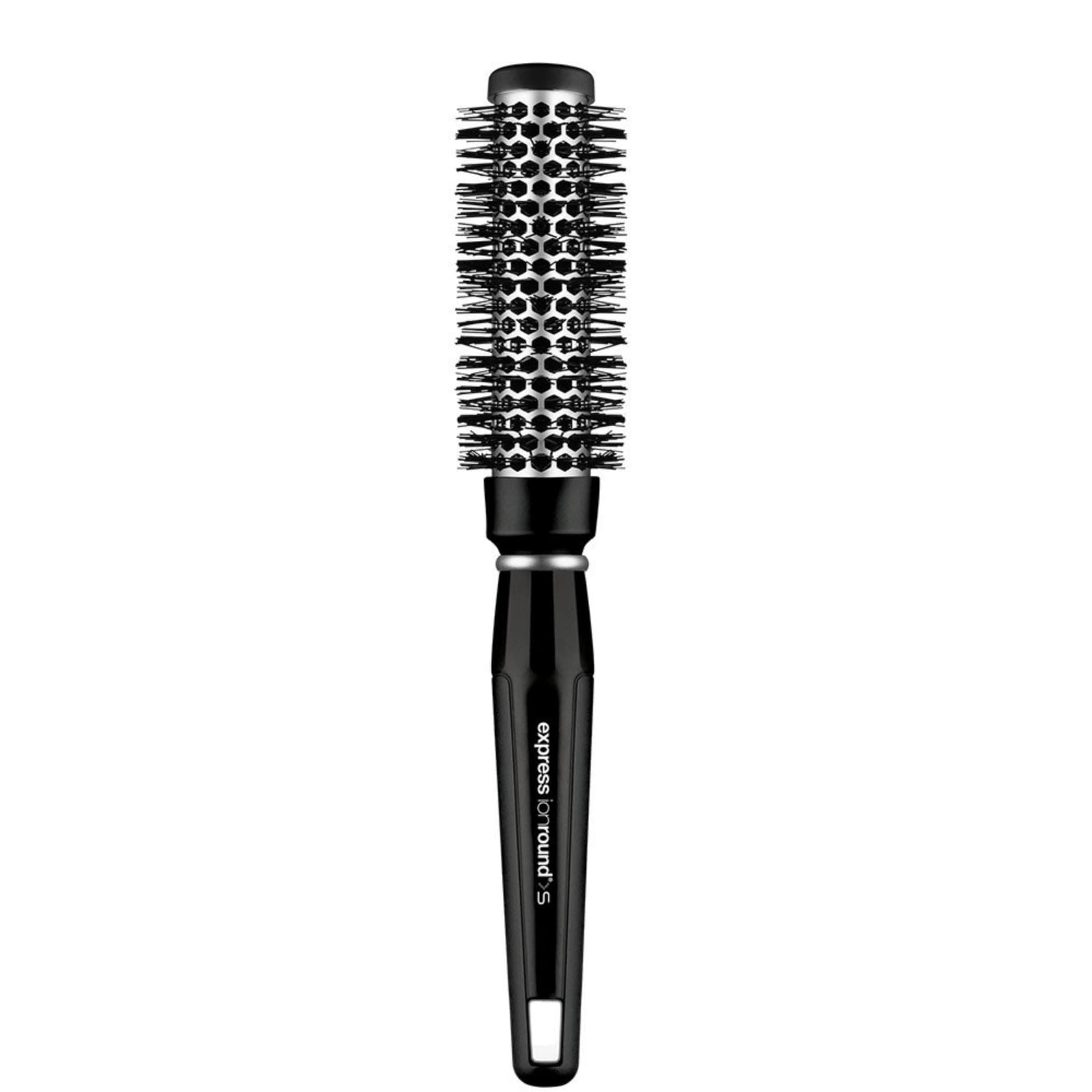 Paul Mitchell Pro Tools Express Ion Aluminum Round Brush, For Blow-Drying All Hair Types, Small, Black and Silver