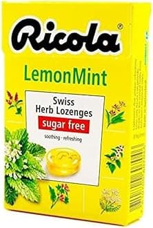 Ricola Sugar Free Herb Throat Drops Lemon Mint - 19 ct, Pack of 3