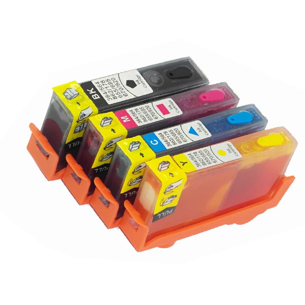 Caidi Refillable Ink Cartridges for Hp 920, Hp 920xl, Auto Reset Chips for Officejet 6000, Officejet 6500, Officejet 6500a, Officejet 6500a Plus, Officejet 7000, Officejet 7500a Printers